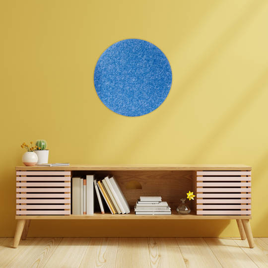 ROUND POLYESTER PINBOARD | 600mm | Cobalt